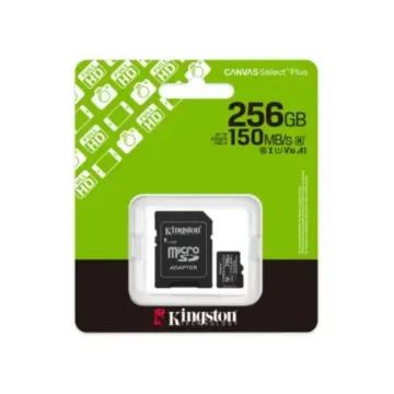 Kingston Micro SD 256GB Cl10 Canvas S.Plus SDCS3/256GB +Ad.SD (SDCS3/256GB) (KINSDCS3-256GB)