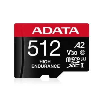 Adata High Endurance 512 GB MicroSDXC UHS-I Class 10 (AUSDX512GUI3V30SHA2-RA1) (ADAAUSDX512GUI3V30SHA2-RA1)