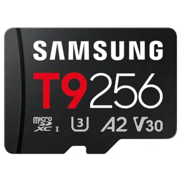 Samsung T9 microSDXC 256GB Class 10 U3 V30 A2 UHS-I (MB-MH256T/WW) (SAMMB-MH256T-WW)
