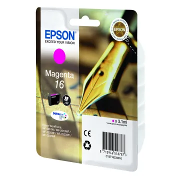 Epson Μελάνι Inkjet No.16 Magenta (C13T16234012) (EPST162340)