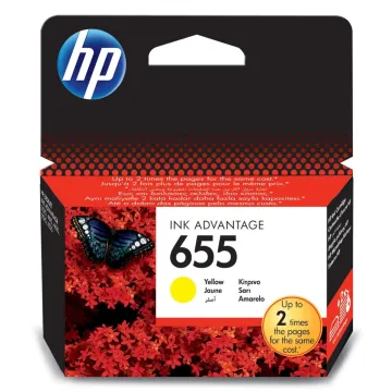 HP Μελάνι Inkjet No.655 Yellow (CZ112AE) (HPCZ112AE)