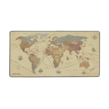 NATEC Discoveries Maxi Mouse Pad World Map 800x400mm (NPO-1457) (NTCNPO-1457)