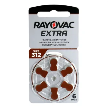 Rayovac Extra 312 Μπαταρίες Ακουστικών Βαρηκοΐας Extra 312 (RAYPR41)