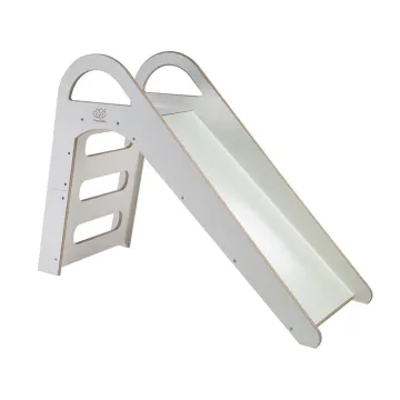 MeowBaby Wooden Slide for Children 87x46cm Indoor, White (ZS001IE) (MEBZS001IE)