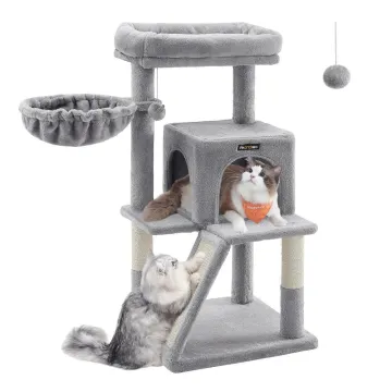 Feandrea Slim Cat Tower, Height 96 cm, for large Cats (PCT51W) (FEAPCT51W)