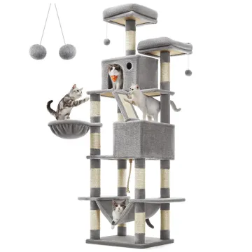 Feandrea Cat Tower XXl, Height 206 cm, up to 6 Cats (PCT190W01) (FEAPCT190W01)