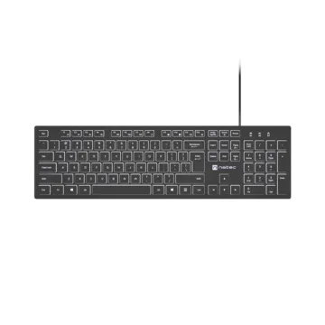 Natec Keyboard Herring Glow Us White Backlight (NKL-2342) (NTCNKL-2342)