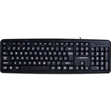 Esperanza Standard Usb Keybord With Big Letters Ek129 (EK129) (ESPEK129)