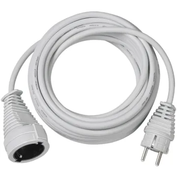 Brennenstuhl Quality plastic extension cable 10m white H05VV-F 3G1,5 (1168460) (BNN1168460)