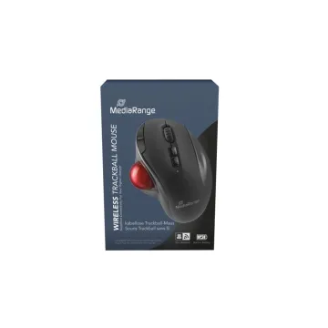MediaRange Optical 4-Button Wireless.Scroll-Wheel,1.000 - 2.400 dpi,BT Ver. 5.0), Black (MROS267)