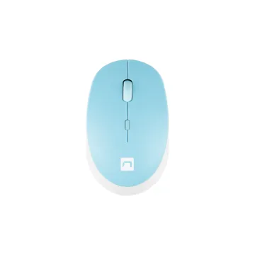 NATEC Harrier 2 Silent Wireless Mouse 1600 DPI Bluetooth 5.1 - White-Blue (NMY-1963) (NTCNMY-1963)