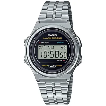 Casio Vintage Edgy Ψηφιακό Ρολόι Μπαταρίας με Μαύρο Μεταλλικό Μπρασελέ (B640WBG-1BEF) (CASB640WBG1BEF)