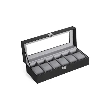 Songmics Watch Box Black 30 x 11.2 x 8 cm (JWB06BK) (SNGJWB06BK)