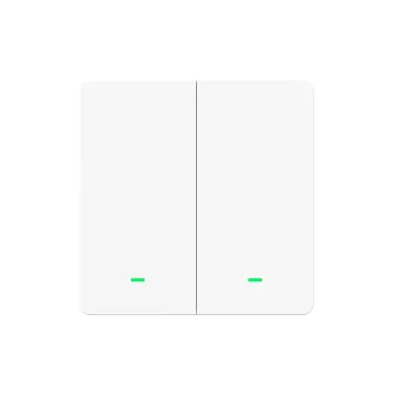 Gosund SW9 Χωνευτός Διακόπτης Τοίχου Wi-Fi για Έλεγχο Φωτισμού με Πλαίσιο και Δύο Πλήκτρα Λευκός (SW9) (GOSSW9)