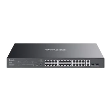 TP-Link Omada 28-Port Gigabit Easy Managed Switch with 24-Port PoE+ (ES228GMP) (TPES228GMP)