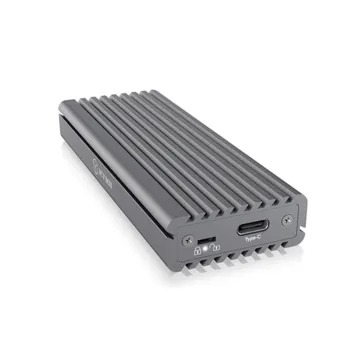 RaidSonic ICY BOX Θήκη για Σκληρό Δίσκο M.2 PCI Express NVME με σύνδεση USB 3.1 Type-C σε Γκρι χρώμα (IB-1817M-C31) (RSCIB-1817M-C31)