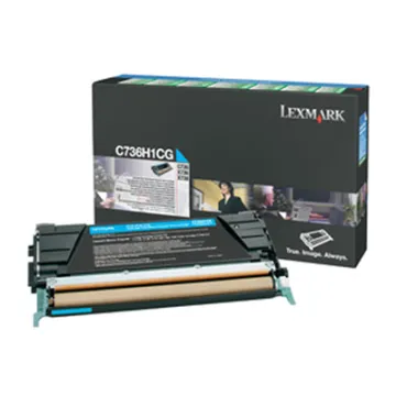 LEXMARK C73x/X73x CYAN TONER (10k) (C736H1C) (LEXC736H1C)