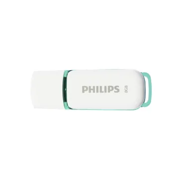 Philips Snow 8GB USB 2.0 Stick Λευκό (FM08FD70B/00) (PHIFM08FD70B-00)