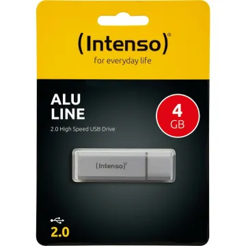 INTENSO Alu Line 4GB USB Stick 2.0 Silver (3521452) (INTE3521452)