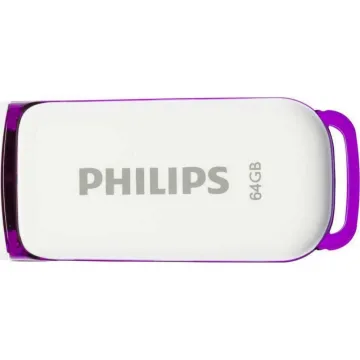 Philips Snow 2-Pack 64GB USB 2.0 Stick Μωβ (FM64FD70D/00) (PHIFM64FD70D-00)