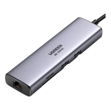 Ugreen Adapter Hub USB-C to 2x USB 3.0 HDMI RJ45 SD/TF (90568) (UGR90568)