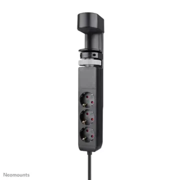 Neomounts VOLT Desk Clamp socket with Quick-charge USB Ports, 3x type-F 230V, 1x USB-A 18W, 2x USB-C 20W (DS22-840BL6) (NEODS22-840BL6)