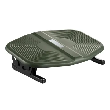 POWERTECH υποπόδιο γραφείου PT-1566 με ρυθμιζόμενη κλίση, μαύρο/λαδί