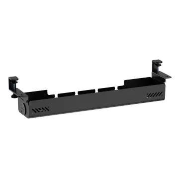 BRATECK cable management γραφείου CC11-22-2, μεταλλικό, 894x167x196mm, μαύρο
