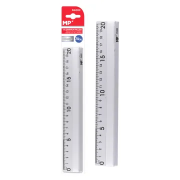 MP μεταλλικός χάρακας PA001, 15cm, ασημί