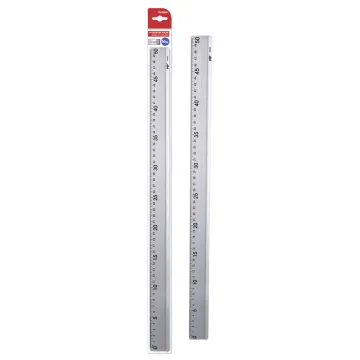 MP μεταλλικός χάρακας PA003A, 40cm, ασημί