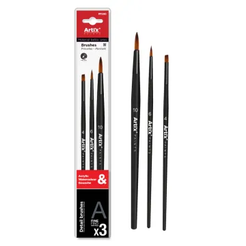 ARTIX PAINTS σετ παιδικών πινέλων ζωγραφικής PP279, διάφορα χρώματα, 3τμχ