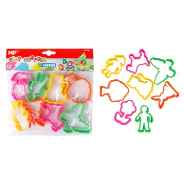 MP σετ καλούπια πλαστελίνης PY056, zoo animals, 3+ ετών, 6τμχ
