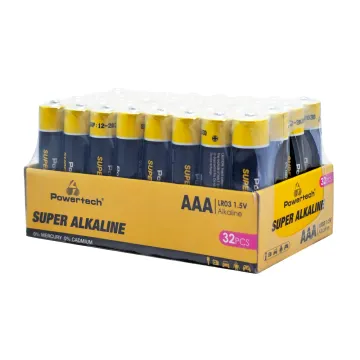 POWERTECH αλκαλικές μπαταρίες Super Alkaline PT-1402, AAA, 1.5V, 32τμχ