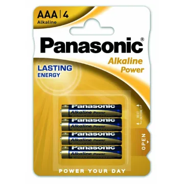 PANASONIC αλκαλικές μπαταρίες Alkaline Power, AAA/LR03, 1.5V, 4τμχ