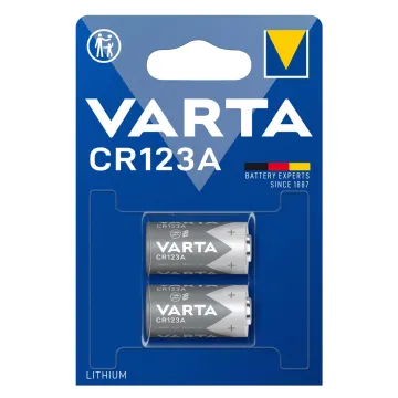 VARTA μπαταρία λιθίου CR123A, 3V, 2τμχ