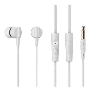 CELEBRAT earphones με μικρόφωνο G34, 3.5mm σύνδεση, 14mm, 1.2m, μαύρα
