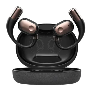 LDNIO earphones με θήκη φόρτισης T11, OWS, Φ15mm, 50/450mAh, μαύρα