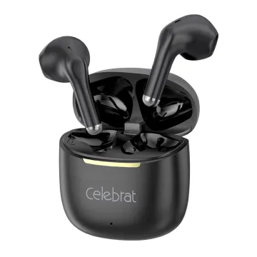 CELEBRAT earphones με θήκη φόρτισης W79, True Wireless, 13mm, 30/300mAh, μαύρα