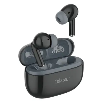 CELEBRAT earphones με θήκη φόρτισης W73, True Wireless, 13mm, 33/380mAh, μαύρα