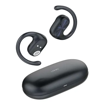 LDNIO earphones με θήκη φόρτισης T07, OWS Bone Conduction, 15mm, 60/500mAh, μαύρα