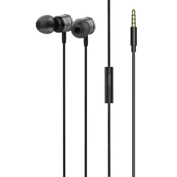 LDNIO earphones με μικρόφωνο HP08, 3.5mm σύνδεση, Φ13mm, 1.2m, γκρι