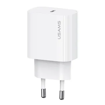 USAMS φορτιστής τοίχου CC226, USB-C, 20W, λευκός