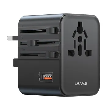 USAMS φορτιστής τοίχου CC265, USB & 2x USB-C, 67W, GaN, λευκός
