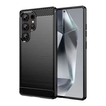 POWERTECH Θήκη Carbon MOB-2010 για Samsung S25 Ultra, μαύρη
