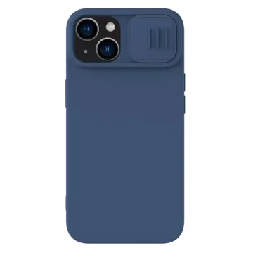 NILLKIN θήκη CamShield Silky Silicone για iPhone 15, μπλε