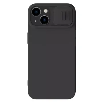 NILLKIN θήκη CamShield Silky Silicone για iPhone 15 Plus, μαύρη