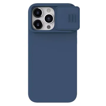 NILLKIN θήκη CamShield Silky Silicone για iPhone 15 Pro, μπλε