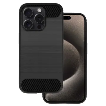 POWERTECH θήκη Carbon MOB-1929 για iPhone 15 Pro, μαύρη