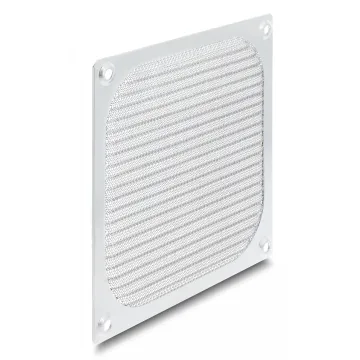 DELOCK σχάρα για 120mm ανεμιστήρα 67458 με φίλτρο σκόνης, μεταλλική, ασημί