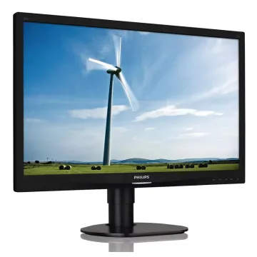 SAMSUNG used οθόνη S24A450BW LΕD, 24